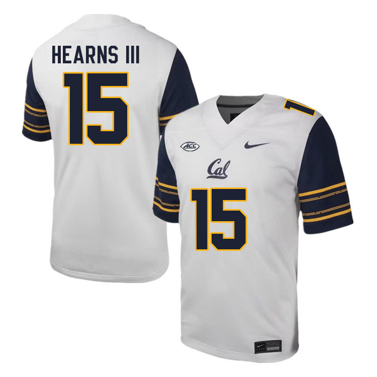 Men #15 Lu-Magia Hearns III California Golden Bears ACC Conference College Football Jerseys Stitched